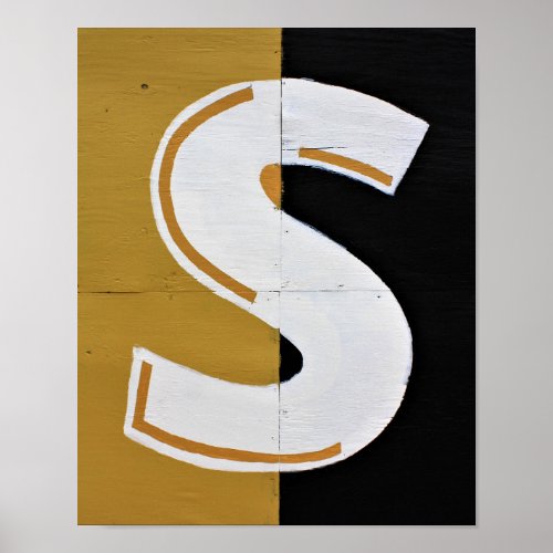 Letter S Alphabet Photography Poster