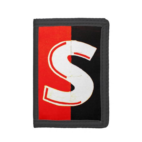 Letter S Alphabet Photography Trifold Wallet