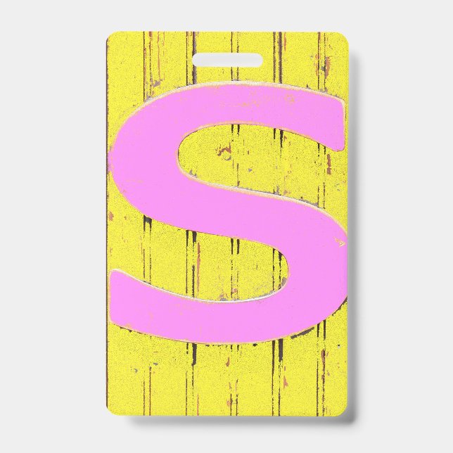 Letter s badge (Front)