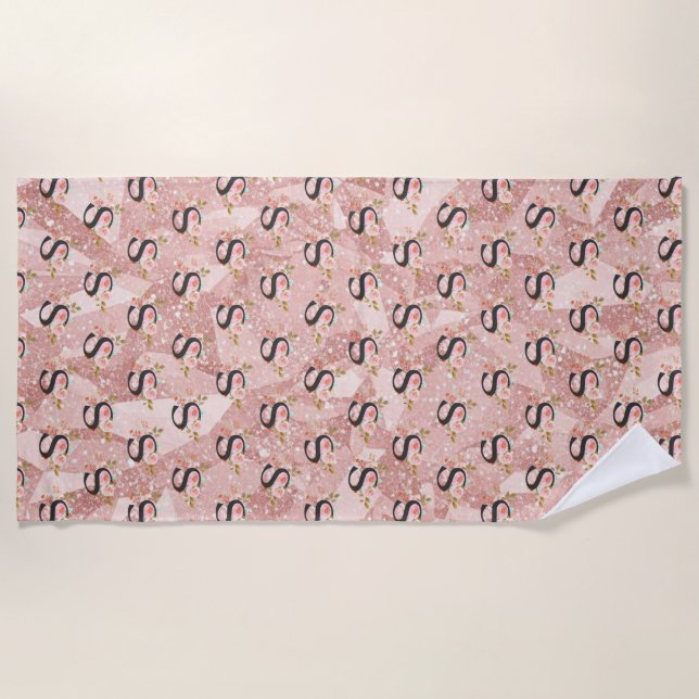 Letter S Beach Towel (Front)