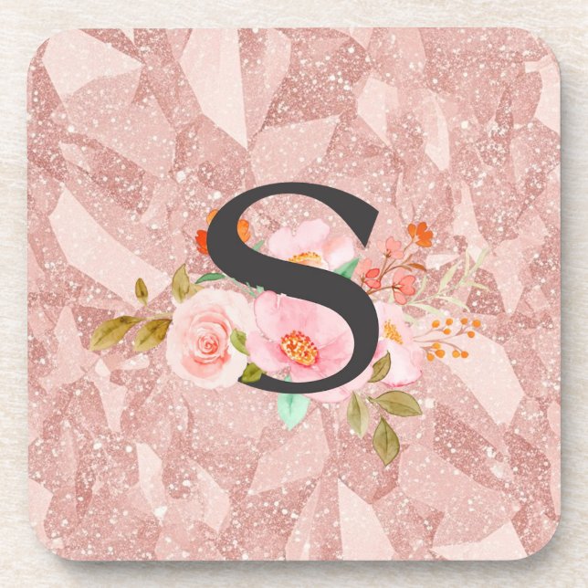 Letter S Beverage Coaster (Front)