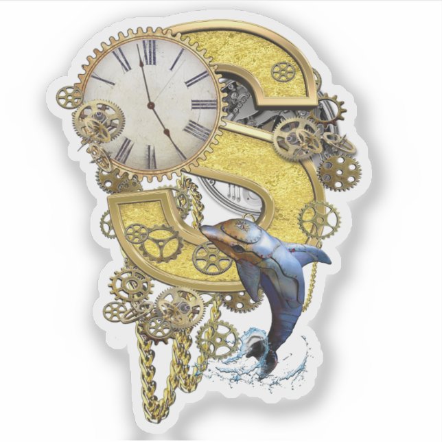 Letter S Birthday customization Sticker (Front)