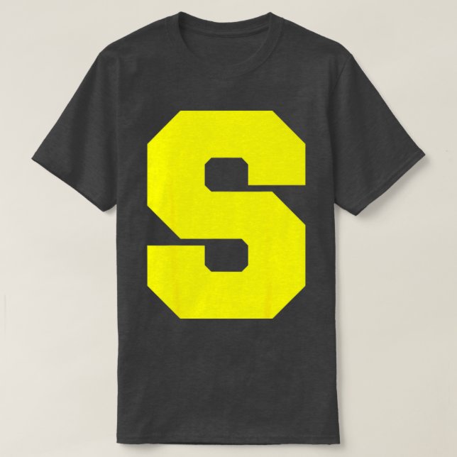 Letter S Chipmunk Christmas Thanksgiving Costume  T-Shirt (Design Front)