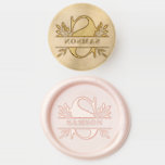 Letter S Classic Foliage Family Name Monogram Wax Seal Stamp<br><div class="desc">Add a personalized accent to your letters, invitations and cards with this customizable wedding wax seal stamp. It features a letter S split monogram and classic typography with leaves accents. Personalize by adding your own family name. This monogram wax seal stamp is available in various colors—perfect for wedding, personal and...</div>