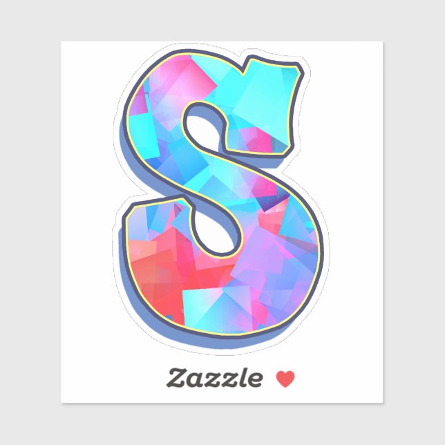 Letter S_ Graffiti Alphabet Letters Sticker (Sheet)