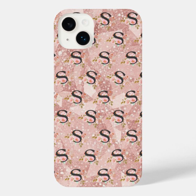 Letter S iPhone Case (Back)