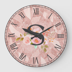 Letter S Large Clock