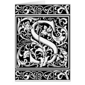 Letter S Medieval Monogram Art Nouveau (Front)