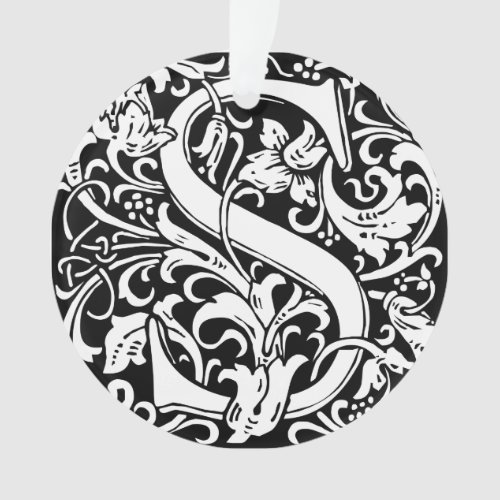 Letter S Medieval Monogram Art Nouveau Ornament