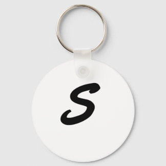 Letter S Monogram Keychain