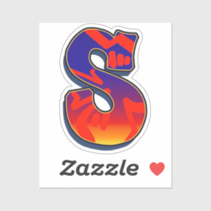 Letter S - Night Sky Sticker