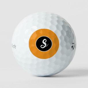 Letter S personalized taylormade golf balls
