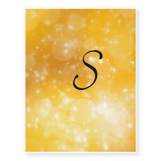 Letter S Temporary Tattoos (Front)