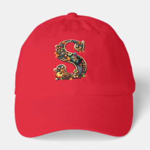Letter S Thanksgiving turkey style gift Hat
