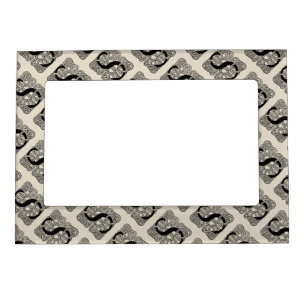 Letter S Vintage Celtic Knot Monogram Magnetic Frame