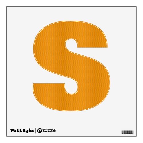 Letter S Wall Decal Template