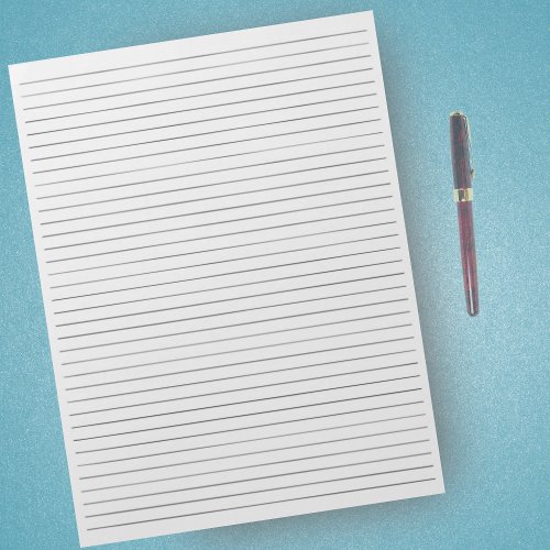 Letter Size  85 x 11  Black Lines College Ruled Notepad