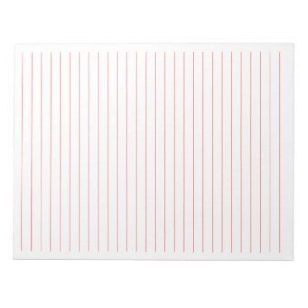 Red Ruled Paper Letter Size 8.5