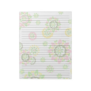 Letter writing paper floral stationery minimalist lined set