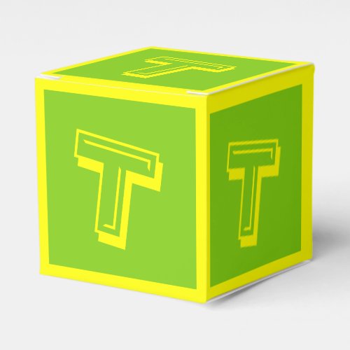 Letter T Building Block Box by Janz
