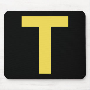 Letter T Fun Chipmunk Group Matching Halloween Cos Mouse Pad
