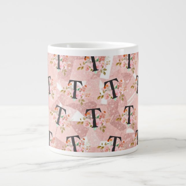 Letter T Giant Coffee Mug (Front)