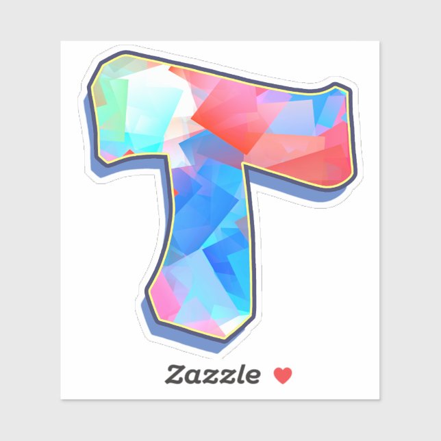 Letter T_ Graffiti Alphabet Letters Sticker (Sheet)