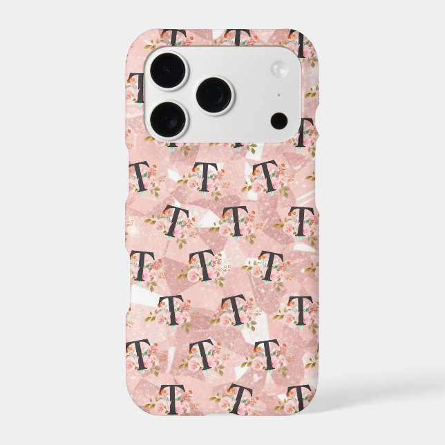 Letter T iPhone Case (Back)
