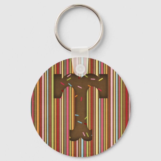 Letter T Keychain (Front)