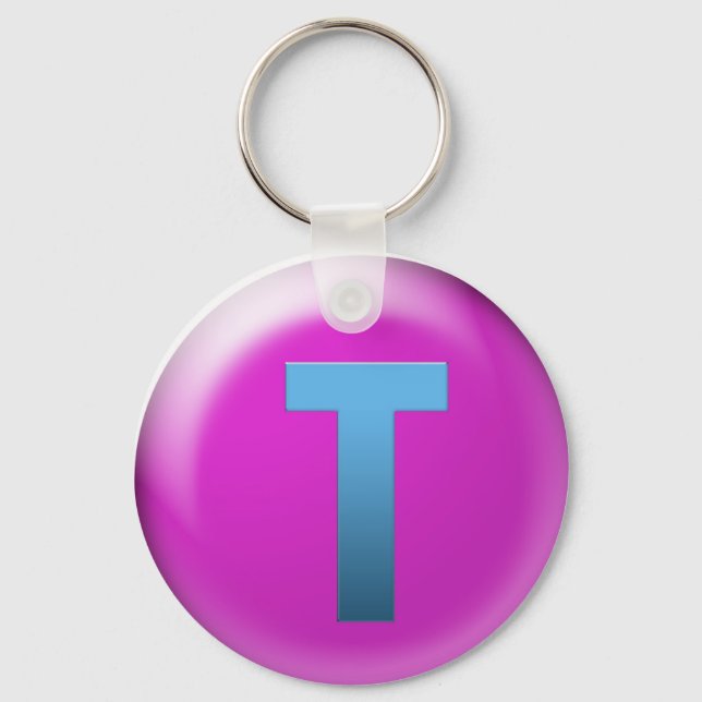 Letter T Keychain (Front)