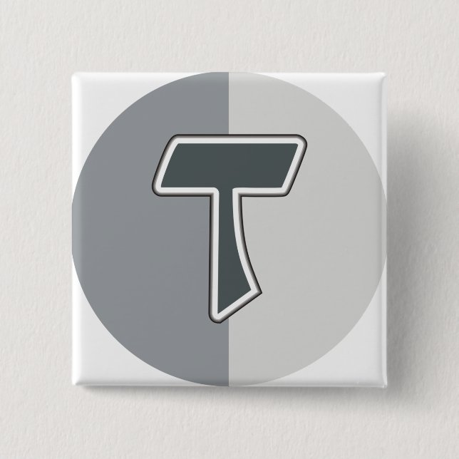 Letter T Pinback Button (Front)