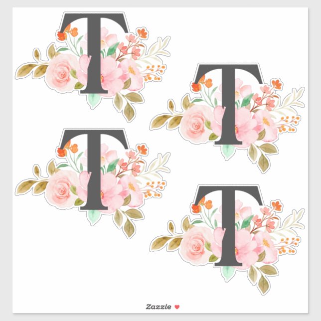 Letter T Sticker (Sheet)