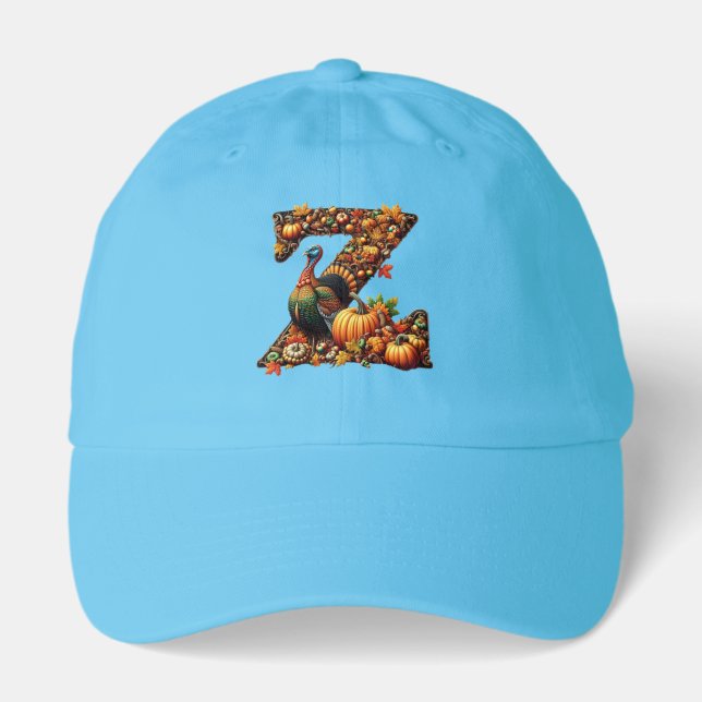 Letter Thanksgiving turkey style  Hat (Front)