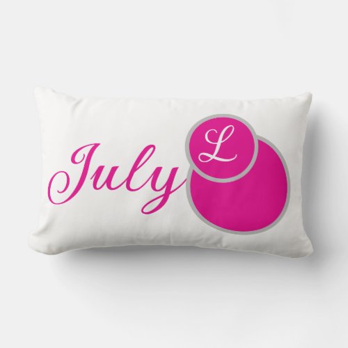 Letter Throw Pillow