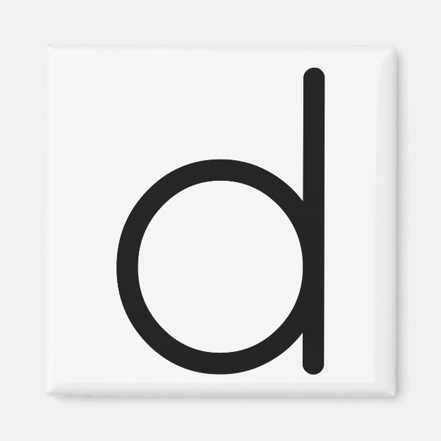Letter Title “d” Magnet (Front)