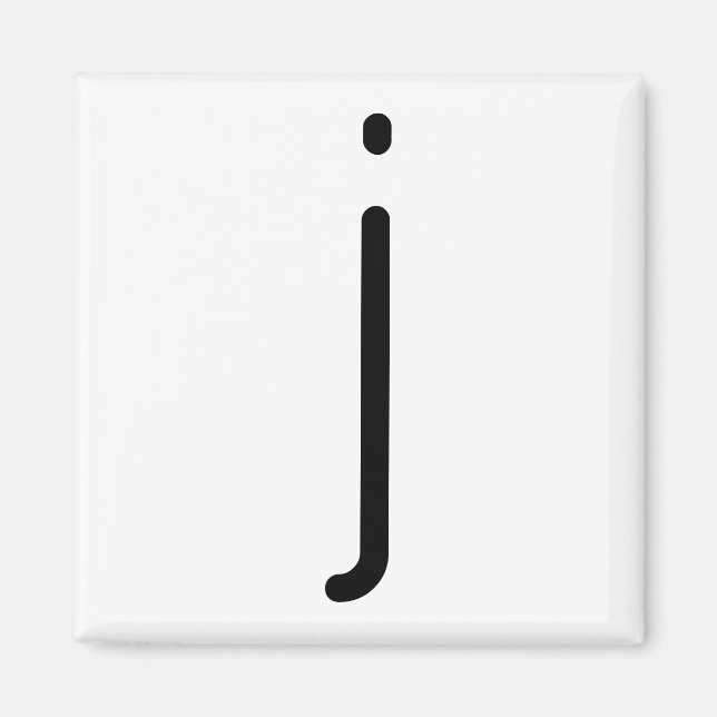 Letter Title “j” Magnet (Front)