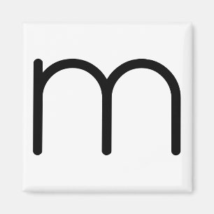 Letter Title “m” Magnet