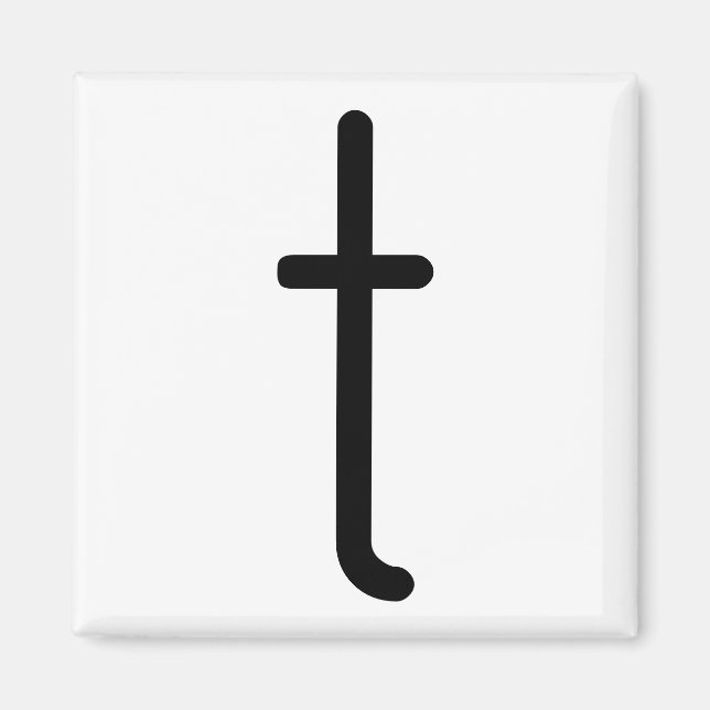Letter Title “t” Magnet (Front)