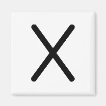 Letter Title “x” Magnet