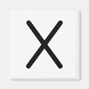Letter Title “x” Magnet