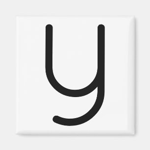 Letter Title “y” Magnet