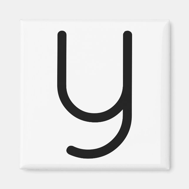 Letter Title “y” Magnet (Front)