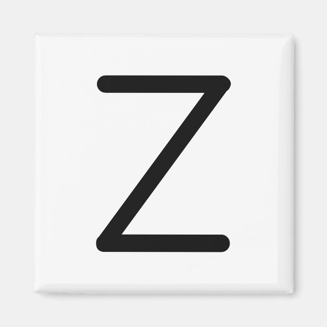 Letter Title “z” Magnet (Front)