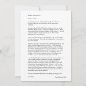 Letter to HAM (Back)
