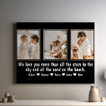 Letter To Mom Or Dad Personalized Family Photo Canvas Print<br><div class="desc">Are you searching for the perfect gift to express your love and gratitude to your parents? Look no further than our Letter To Mom Or Dad Personalized Family Photo Canvas Print. This exquisite piece of art combines the warmth of a family photo with a heartfelt letter, creating a gift that...</div>
