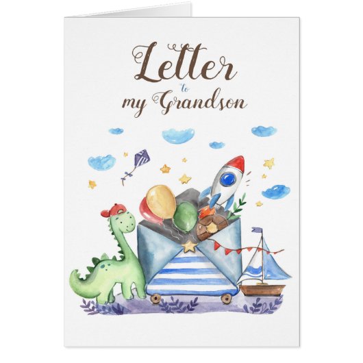 Letter to my Grandson Cards (Front)