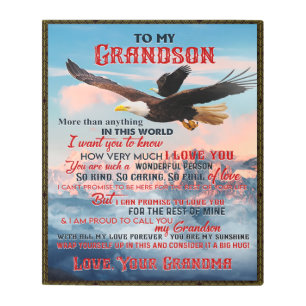 Letter To My Grandson Gift,Love Baby Boy Gift Idea Metal Print
