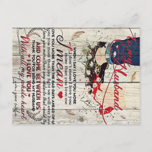 Letter To My Husband   Love Quotes To Husband Postcard