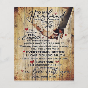 Letter To My Husband , Lovely Quotes Gift Flyer