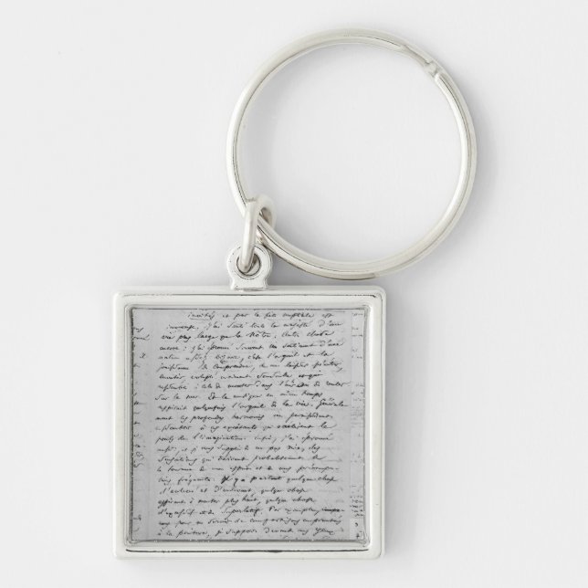 Letter to Richard Wagner  17th February 1860 Keychain (Front)